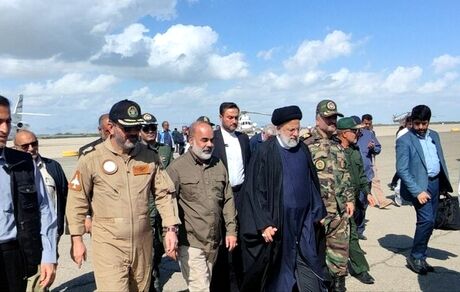 بازدید رئیس جمهور از مناطق سیل زده استان سیستان و بلوچستان