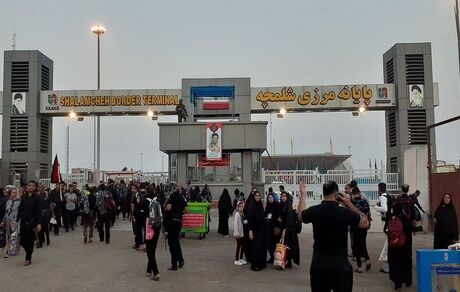 بازگشت ۳ هزار و ۵۸۲ نفر از حجاج ایرانی از طریق مرز شلمچه 