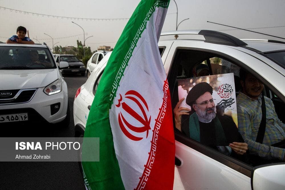 جشن پیروزی طرفداران سیدابراهیم رئیسی در قم، تهران و مشهد