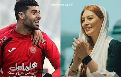 عکس آتلیه‌ای لورفته از سحر قریشی در کنار مهدی طارمی