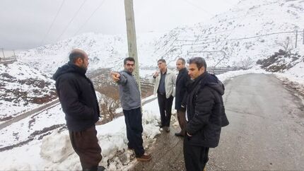 برف بهاره به روستاهای دهستان شرام خسارت زد