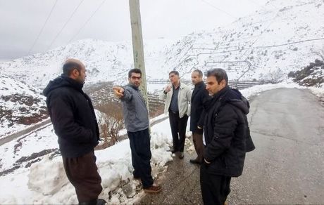 برف بهاره به روستاهای دهستان شرام خسارت زد