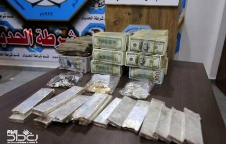 کشف مبالغ هنگفت دفن شده توسط داعش در موصل