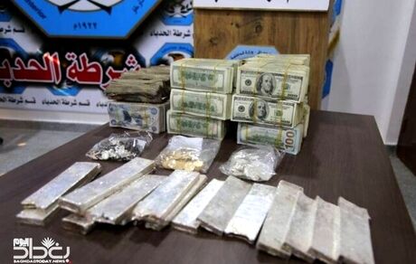 کشف مبالغ هنگفت دفن شده توسط داعش در موصل