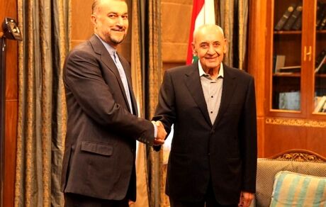 دیدار وزیر امور خارجه با رئیس مجلس لبنان