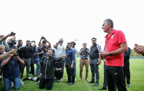 اولین تمرین تیم ملی با کی‌روش و در حضور پرشور رسانه‌ها برگزار شد