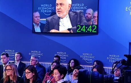 گفت و گوی محمدجواد ظریف در داووس رکورد شکست