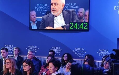 گفت و گوی محمدجواد ظریف در داووس رکورد شکست