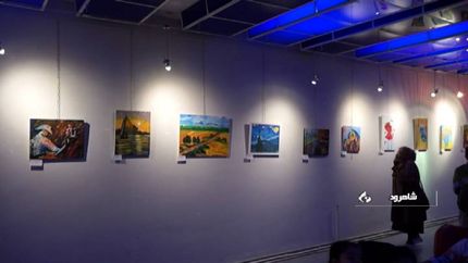 آغاز نمایشگاه آثار هنری دانش آموزان شاهرودی