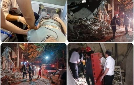 هفت مصدوم در حادثه انفجار یک واحد مسکونی و کافی شاپ در نیشابور