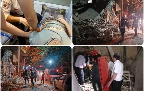 هفت مصدوم در حادثه انفجار یک واحد مسکونی و کافی شاپ در نیشابور