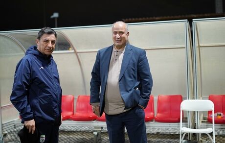 تمرین تیم ملی برای بازی با سوریه در حضور رییس فدراسیون برگزار شد