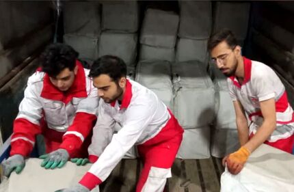 ارسال ۳۹۰ تن انواع محموله کمکی به مناطق زلزله‌زده خوی