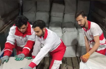 ارسال ۳۹۰ تن انواع محموله کمکی به مناطق زلزله‌زده خوی