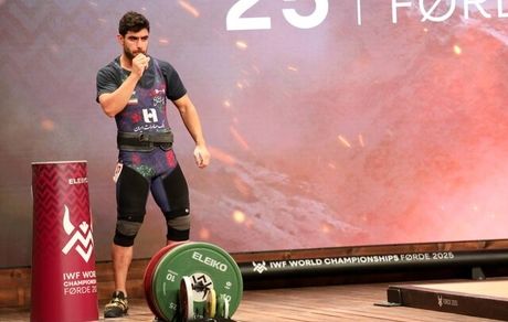 اولین وزنه‌بردار ایران در قهرمانی جهان، نهم شد