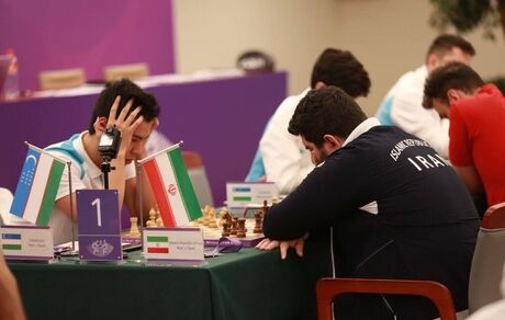 برد شیرین تیم ملی شطرنج در بازی‌های آسیایی مقابل ازبکستان