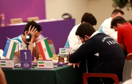 برد شیرین تیم ملی شطرنج در بازی‌های آسیایی مقابل ازبکستان