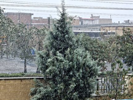بارش برف در آذربایجان‌غربی و اردبیل