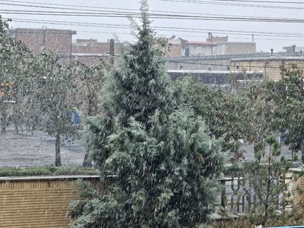 بارش برف در آذربایجان‌غربی و اردبیل