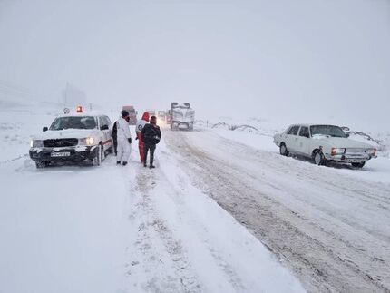 آغاز بارش اولین برف زمستانی در استان کردستان