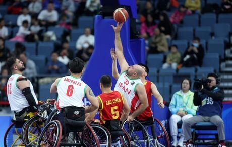 تیم ملی بسکتبال با ویلچر مردان ایران روی نوار برد