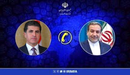 عراقچی با رئیس اقلیم کردستان عراق گفت و گو و رایزنی کرد
