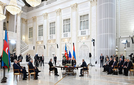 پایان مذاکرات سه جانبه برای حل تنش جمهوری آذربایجان و ارمنستان + بیانیه