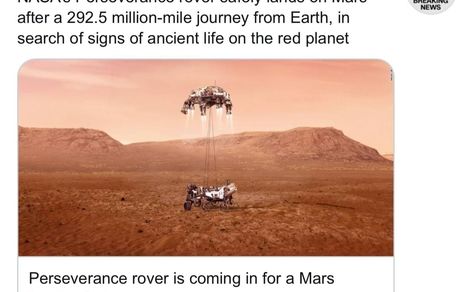 مریخ‌نورد ناسا با موفقیت نشست