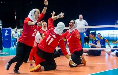 برد شیرین بانوان ایران در والیبال نشسته قهرمانی آسیا