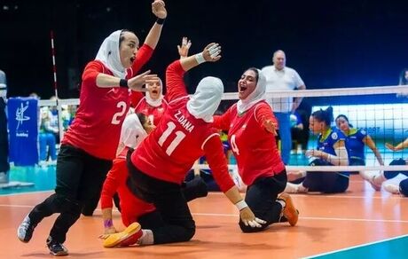 برد شیرین بانوان ایران در والیبال نشسته قهرمانی آسیا