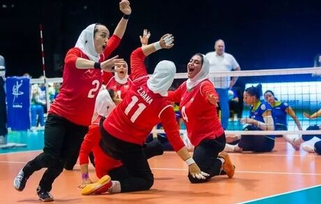 برد شیرین بانوان ایران در والیبال نشسته قهرمانی آسیا