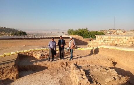 کشف بقایای آتشکده دوران ساسانی در روستای «رشیدآباد» شهرستان کوهدشت