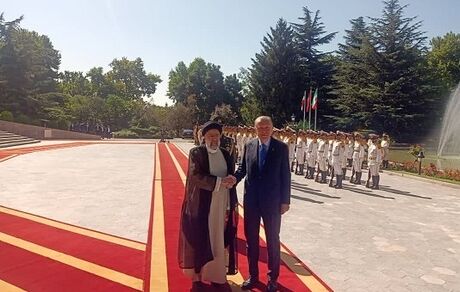 استقبال رسمی رئیس جمهور از اردوغان