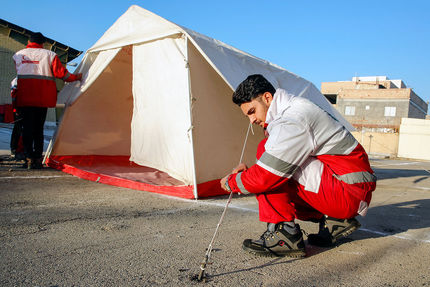 اسکان اضطراری ۲۸۶ سیل زده استان سیستان و بلوچستان توسط هلال احمر