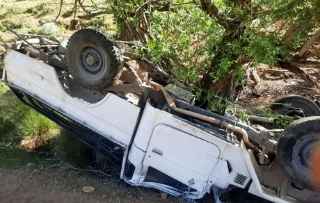 هفت کشته و زخمی در واژگونی وانت مزدا در استان اصفهان