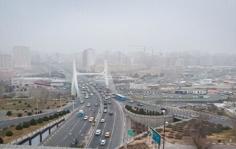 وضعیت قرمز آلودگی هوای شهر تبریز