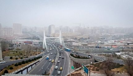 وضعیت قرمز آلودگی هوای شهر تبریز