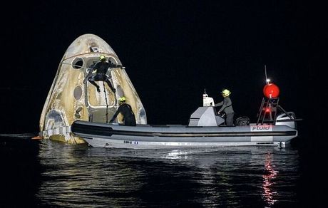 بازگشت ۴ فضانورد از ایستگاه فضایی بین‌المللی به زمین