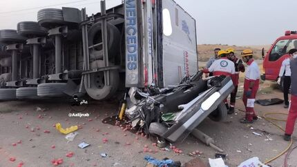 جان باختن دادستان گناباد و اعضای خانواده در یک تصادف خونین