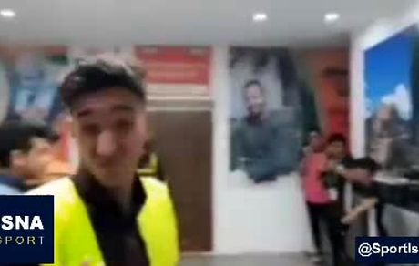 گاز اشک آور وسط بازی لیگ برتر بین پرسپولیس و مس کرمان