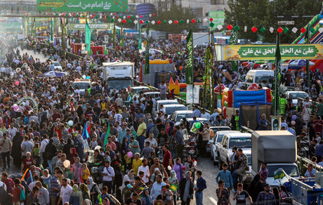 نورافشانی در ۲۰ نقطه پایتخت در روز عید غدیر خم