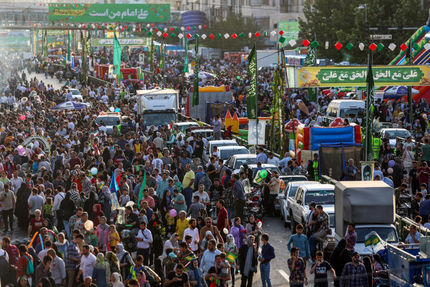 نورافشانی در ۲۰ نقطه پایتخت در روز عید غدیر خم