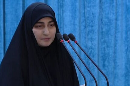 دلنوشته شاهنامه‌ای دختر سردار سلیمانی در فراق پدر
