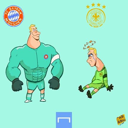 کارتون| مانوئل نویر، ورژن ملی! 