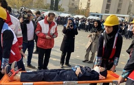 مانور زلزله ۷ ریشتری در تهران برگزار شد