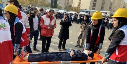 مانور زلزله ۷ ریشتری در تهران برگزار شد