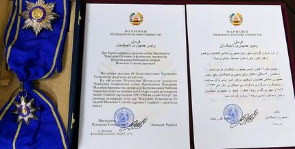 تاجیکستان به احمدشاه مسعود نشان افتخار داد