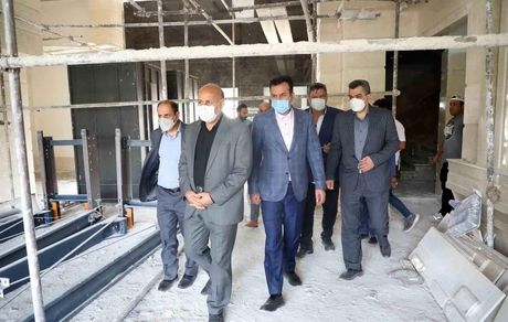 بازدید فرماندار شهریار، شهردار و اعضای شورای اسلامی شهر اندیشه از پروژه ورزشی خودنگار