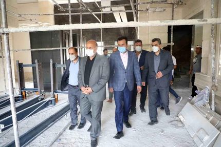 بازدید فرماندار شهریار، شهردار و اعضای شورای اسلامی شهر اندیشه از پروژه ورزشی خودنگار
