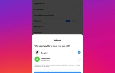 بروزرسانی آینده اینستاگرام: اشتراک گذاری پست‌های دیگران برای کلوزفرندها